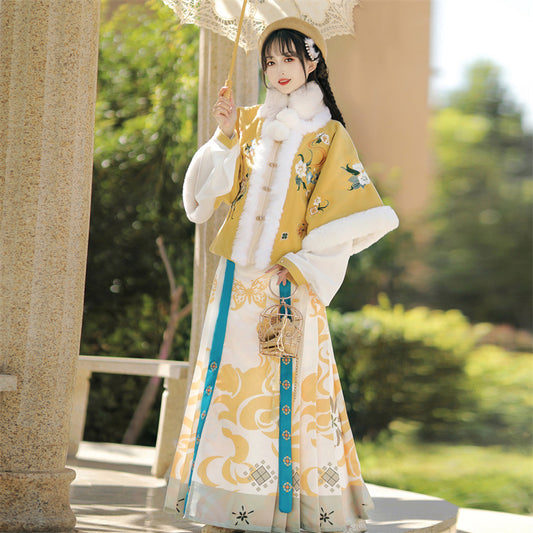 Golden Years · 2025 Ming Dynasty Inspired Winter Hanfu Set