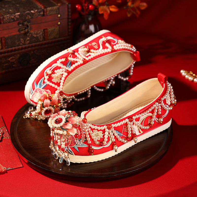 Luxury Chinese Xiuhe Wedding Platform Shoes