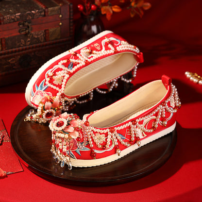 Luxury Chinese Xiuhe Wedding Platform Shoes