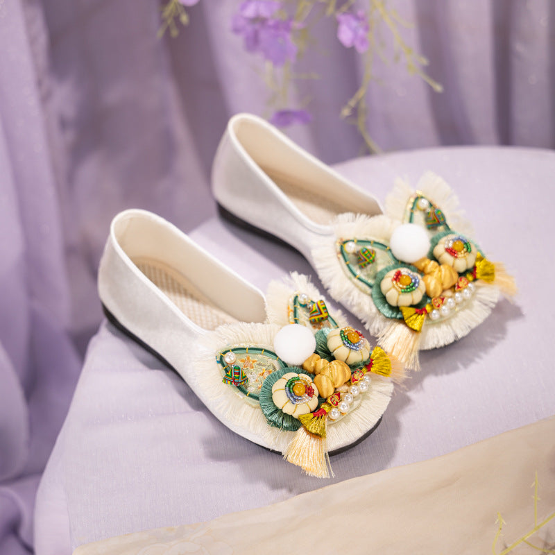 New Chinese-style Intangible Cultural Heritage Tiger Head Shoes - Women's Adult Edition