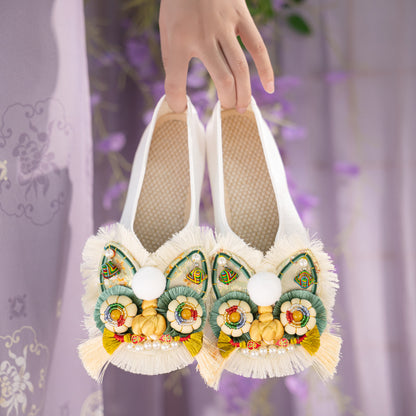 New Chinese-style Intangible Cultural Heritage Tiger Head Shoes - Women's Adult Edition