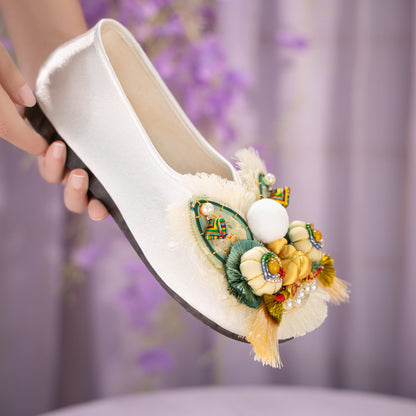 New Chinese-style Intangible Cultural Heritage Tiger Head Shoes - Women's Adult Edition