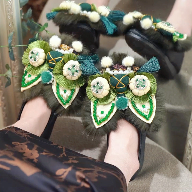 Intangible Cultural Heritage New Chinese Tiger Head Shoes – Women’s Soft Sole Flats