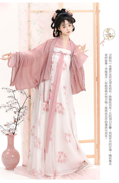 The Peach Blossom Spring: Tang Dynasty Hanfu Ensemble