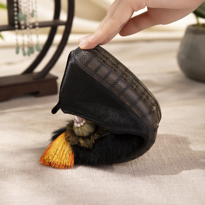 Fortune Tiger Flats · Embroidered Chinese Heritage Shoes