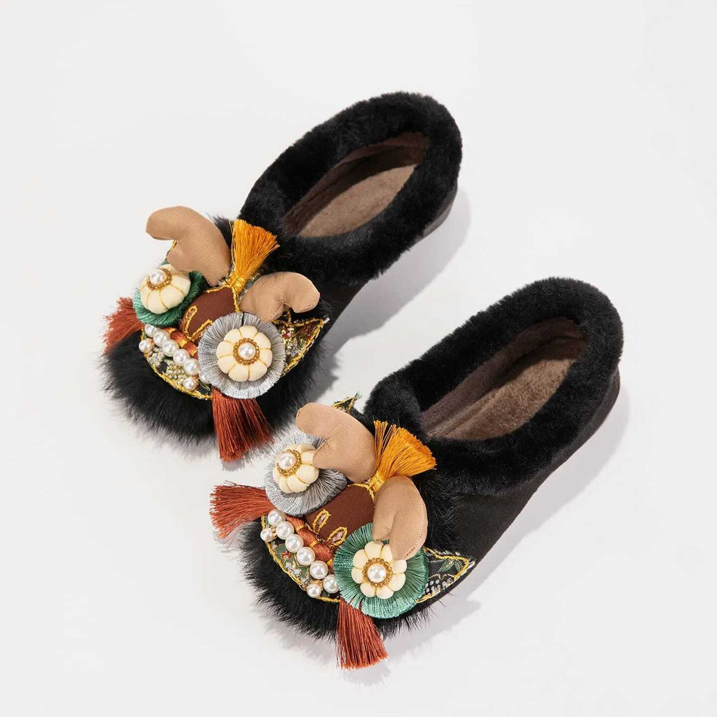 Tiger Spirit Shoes-Tiger of Courage Handcrafted Intangible Cultural Heritage Embroidery