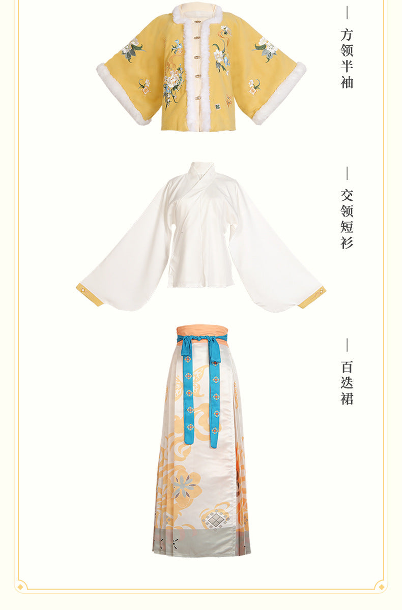 Golden Years · 2025 Ming Dynasty Inspired Winter Hanfu Set