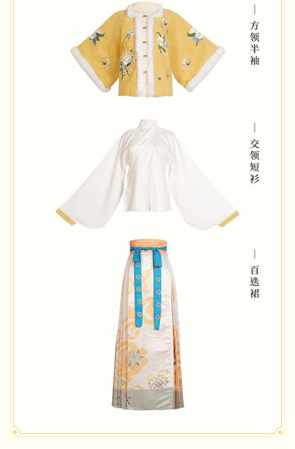 Golden Years · 2025 Ming Dynasty Inspired Winter Hanfu Set