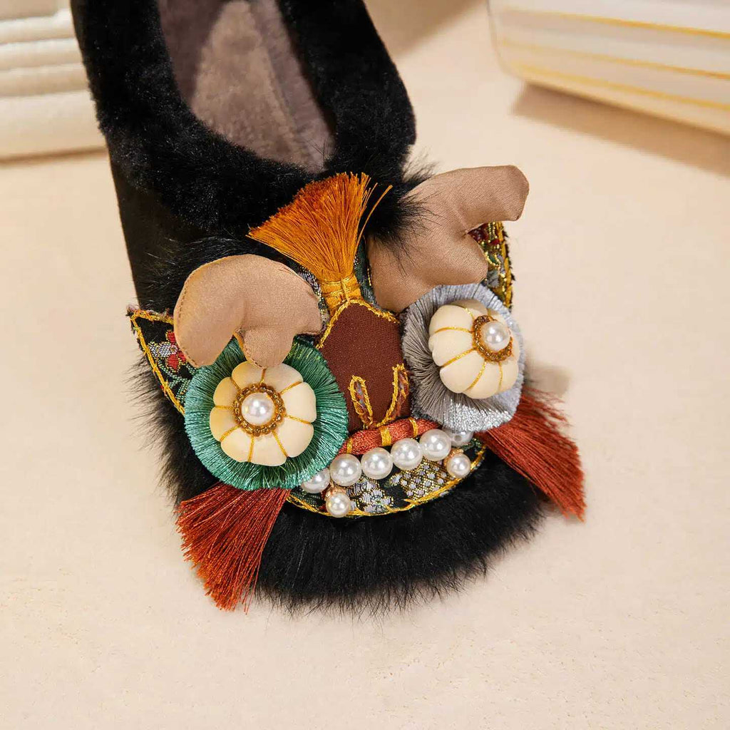 Tiger Spirit Shoes-Tiger of Courage Handcrafted Intangible Cultural Heritage Embroidery
