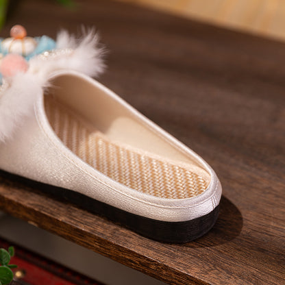 Lucky Tiger Spring · 2025 Embroidered Chinese Slippers