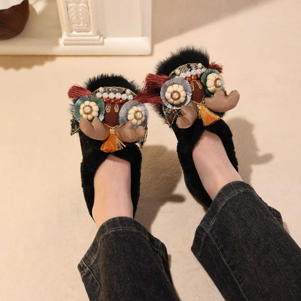 Tiger Spirit Shoes-Tiger of Courage Handcrafted Intangible Cultural Heritage Embroidery