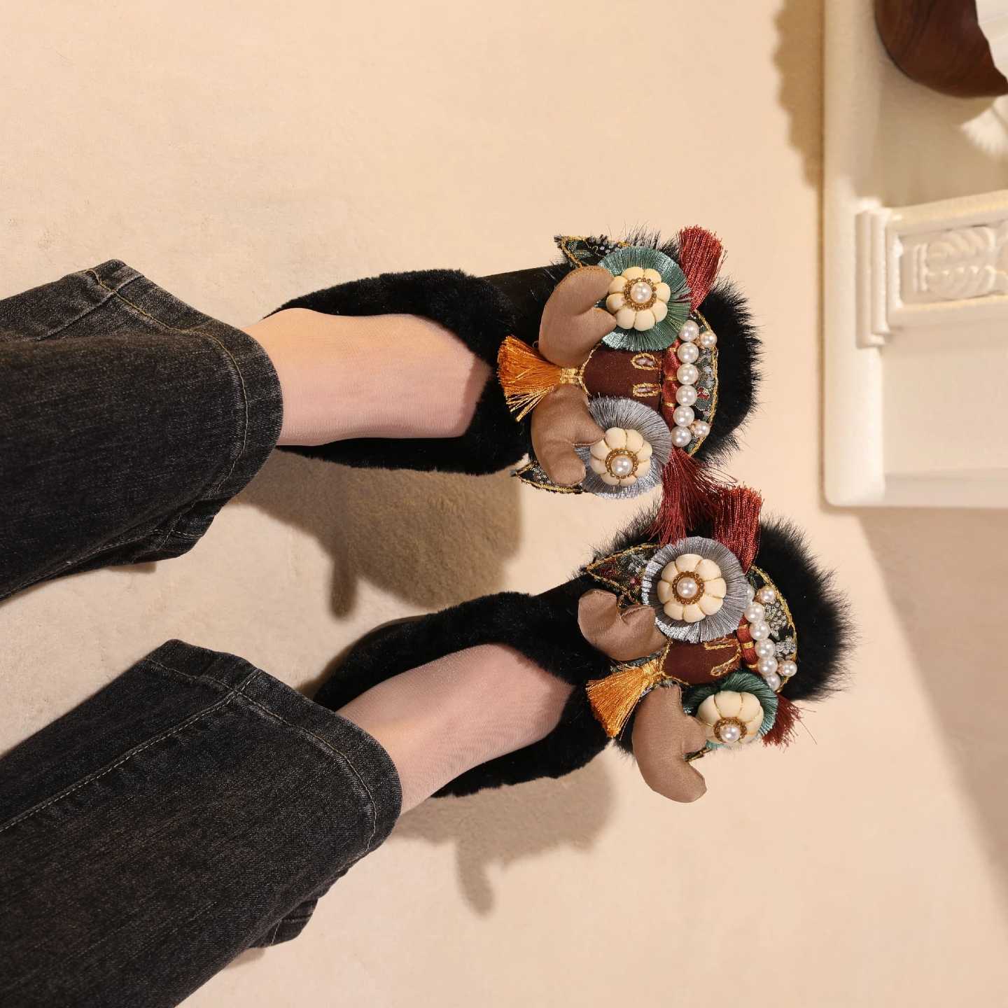 Tiger Spirit Shoes-Tiger of Courage Handcrafted Intangible Cultural Heritage Embroidery