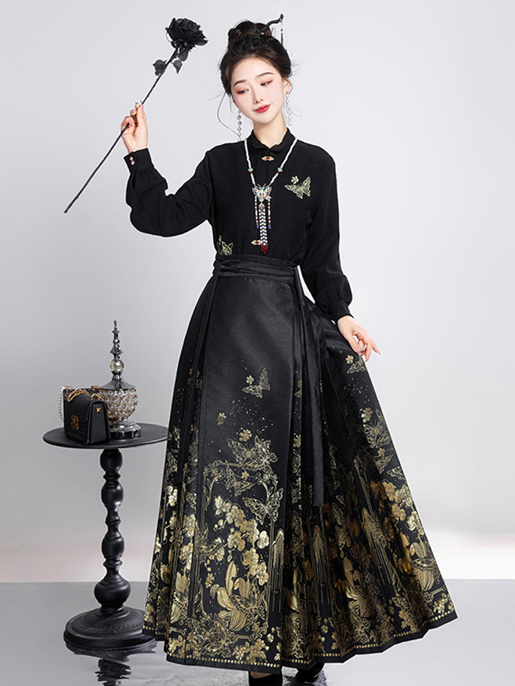 Butterfly Metamorphosis · 2025 Ming Style Ma Mian Skirt Set