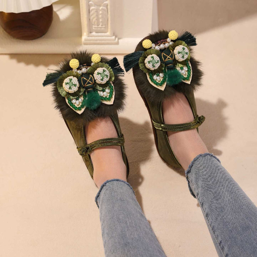 Tiger Spirit Shoes-Tiger of Abundance Handcrafted Intangible Cultural Heritage Embroidery