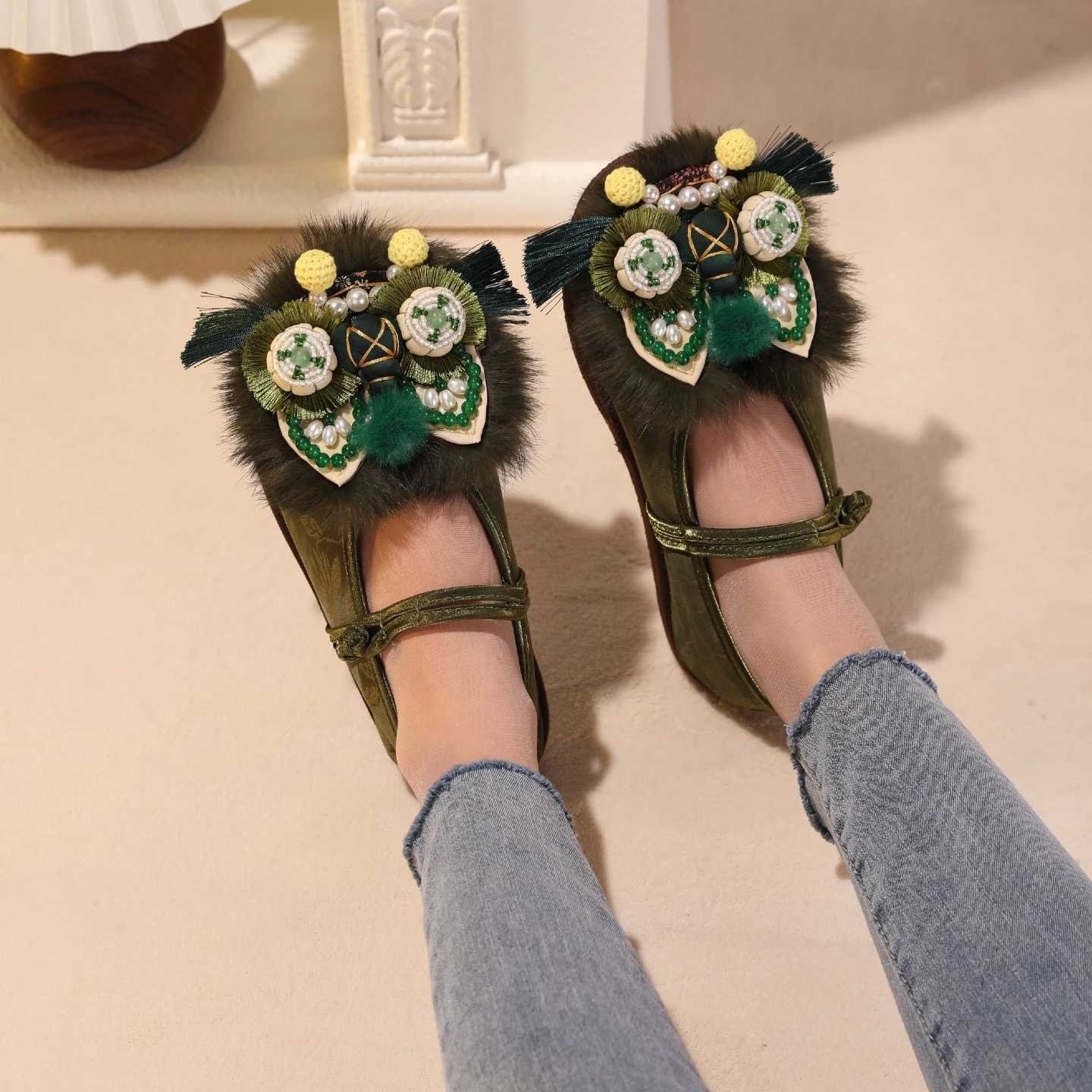 Tiger Spirit Shoes-Tiger of Abundance Handcrafted Intangible Cultural Heritage Embroidery