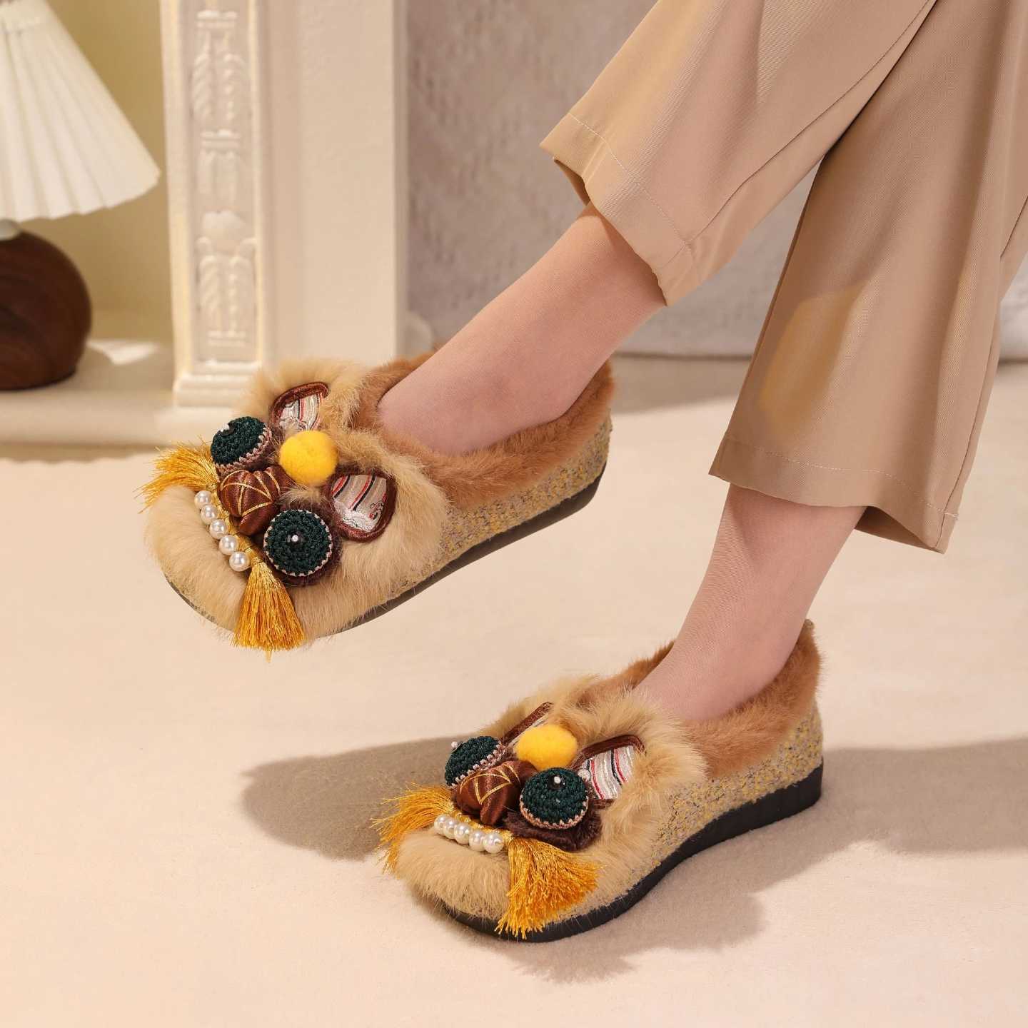 Tiger Spirit Shoes-Tiger of Wealth Handcrafted Intangible Cultural Heritage Embroidery