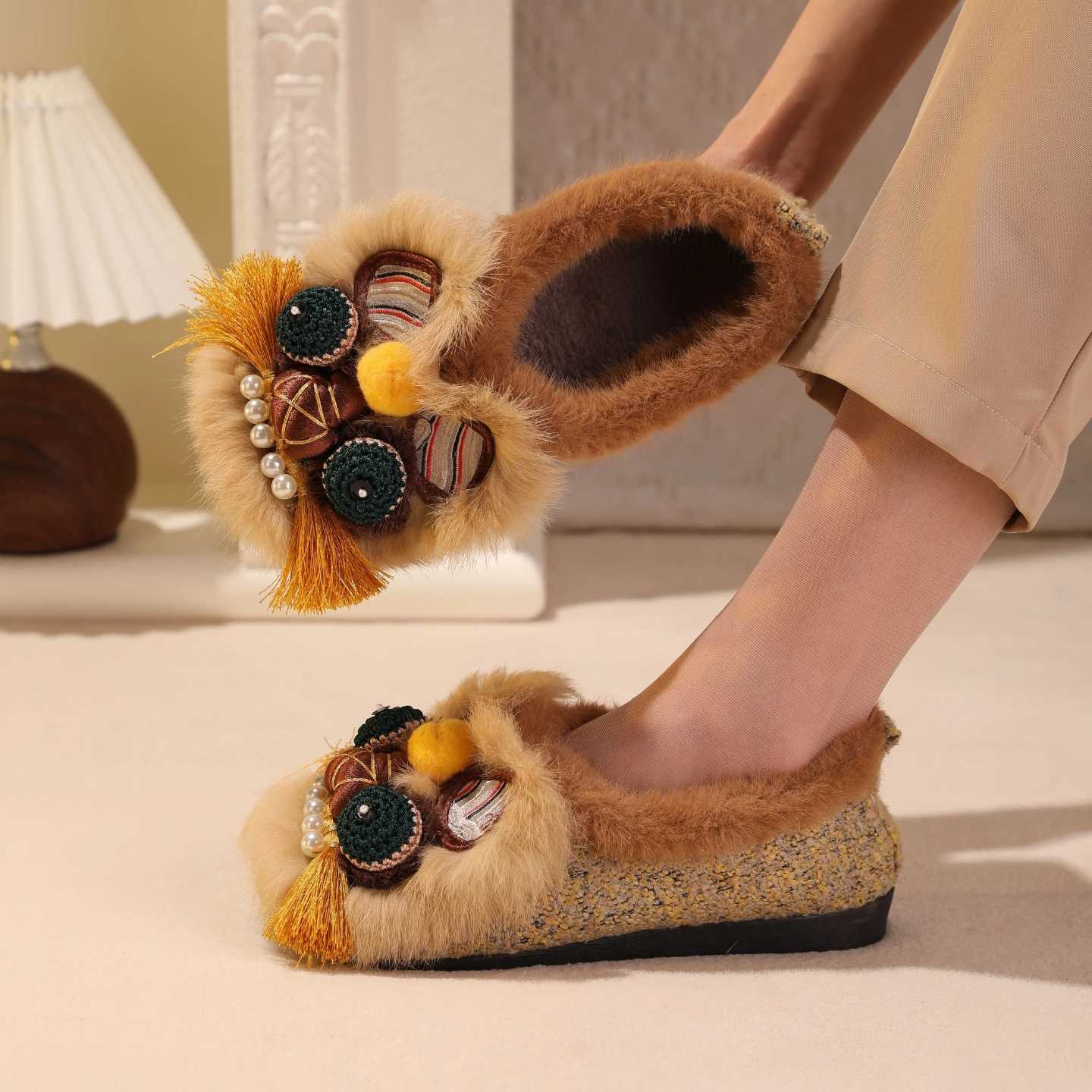 Tiger Spirit Shoes-Tiger of Wealth Handcrafted Intangible Cultural Heritage Embroidery