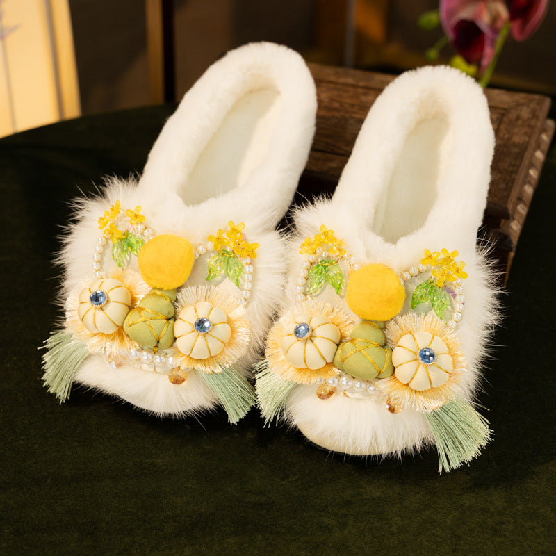 XiYue · 2025 Embroidered Tiger Slippers