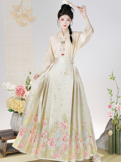 Ming Dynasty Gold-Woven Ma Mian Skirt · 2025 Autumn-Winter Collection