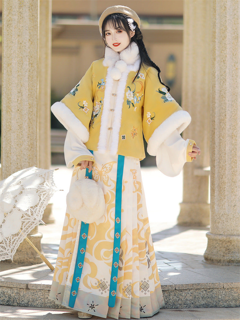 Golden Years · 2025 Ming Dynasty Inspired Winter Hanfu Set