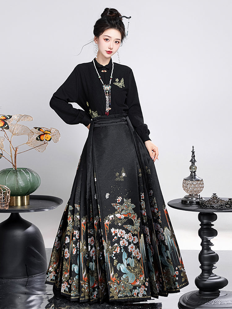 Butterfly Metamorphosis · 2025 Ming Style Ma Mian Skirt Set