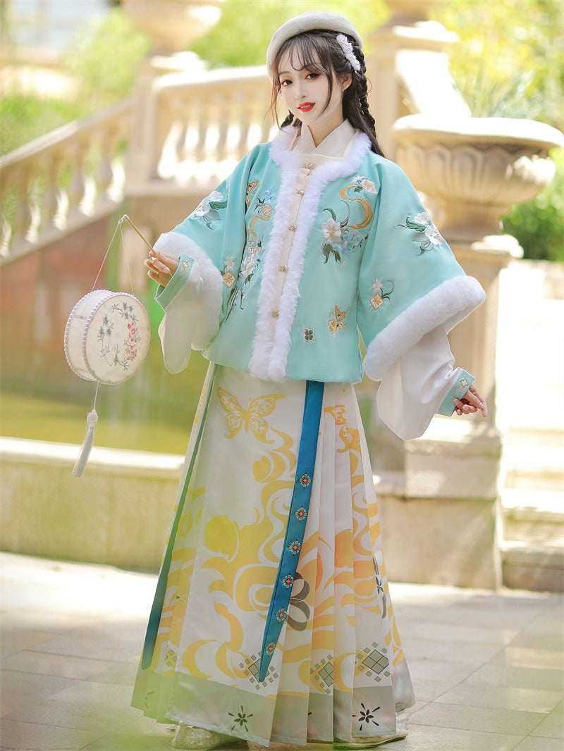 Golden Years · 2025 Ming Dynasty Inspired Winter Hanfu Set