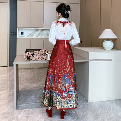 Starry River Ma Mian Skirt · Modern Chinese Style Slim-Fit Skirt