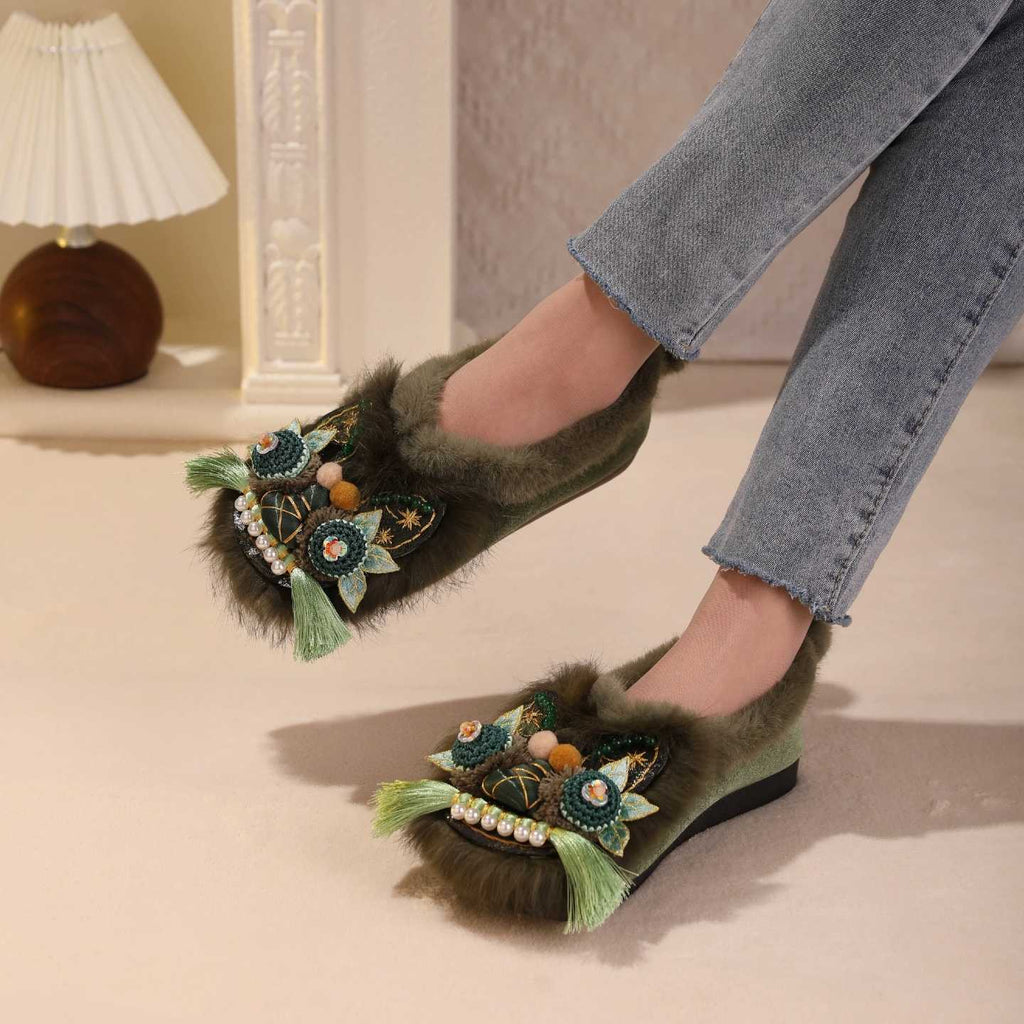 Tiger Spirit Shoes-Tiger of Protection Handcrafted Intangible Cultural Heritage Embroidery