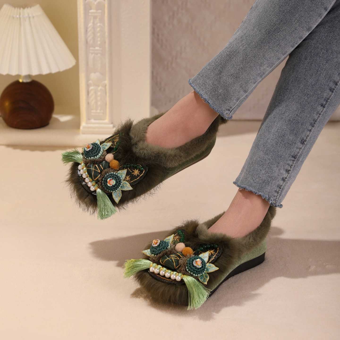 Tiger Spirit Shoes-Tiger of Protection Handcrafted Intangible Cultural Heritage Embroidery