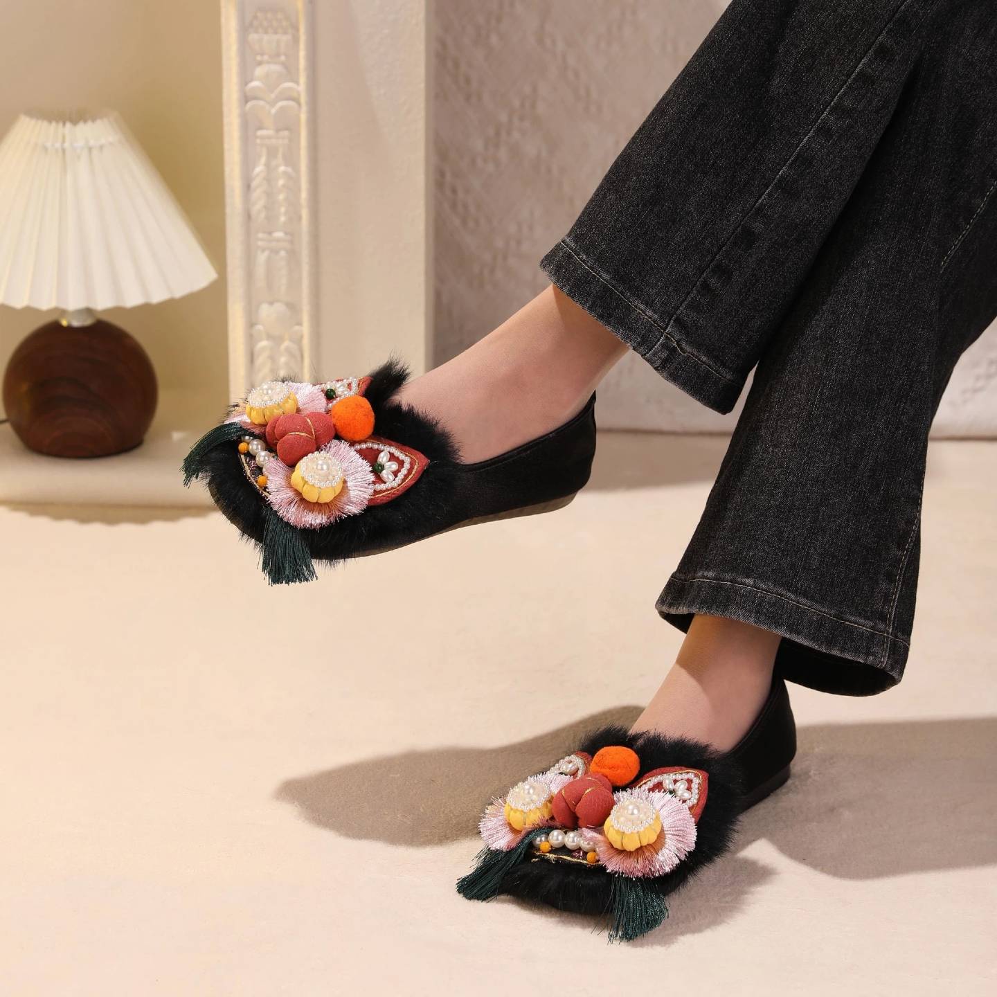 Tiger Spirit Shoes-Tiger of Freedom Handcrafted Intangible Cultural Heritage Embroidery