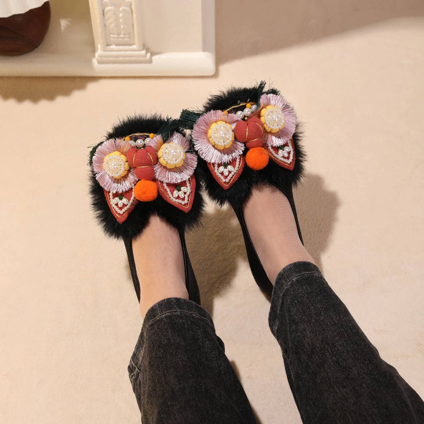 Tiger Spirit Shoes-Tiger of Freedom Handcrafted Intangible Cultural Heritage Embroidery