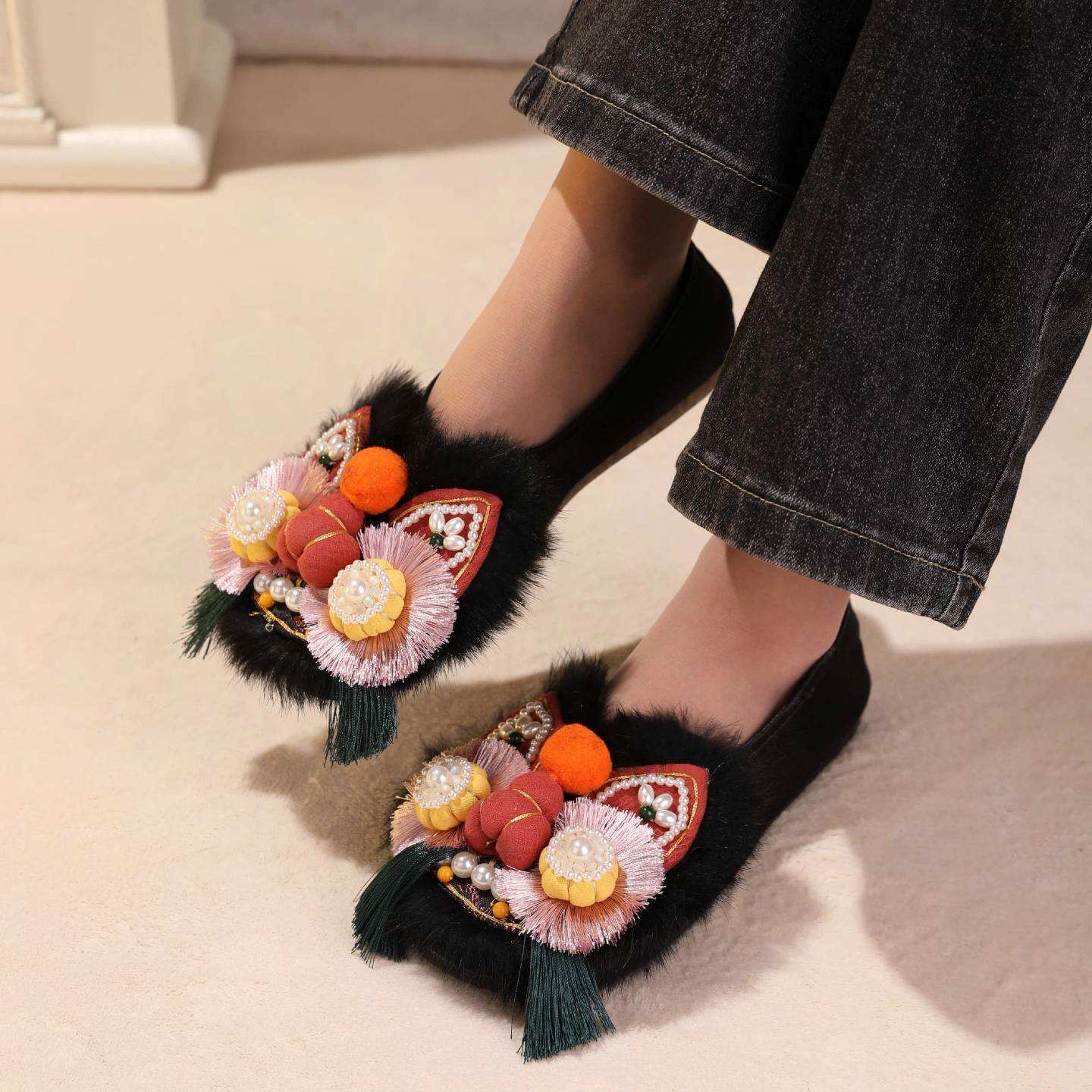 Tiger Spirit Shoes-Tiger of Freedom Handcrafted Intangible Cultural Heritage Embroidery