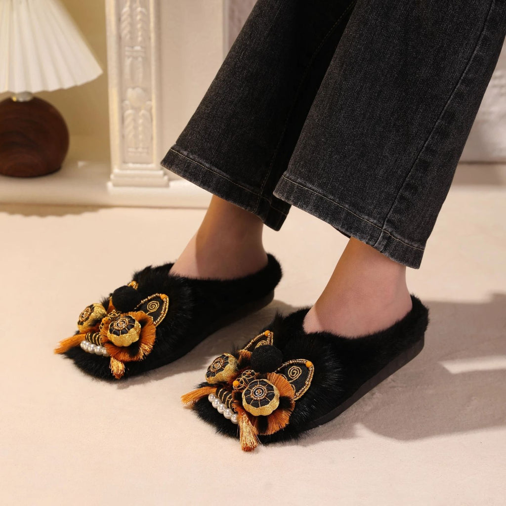 Tiger Spirit Shoes-Tiger of Power Handcrafted Intangible Cultural Heritage Embroidery Women’s Shoes
