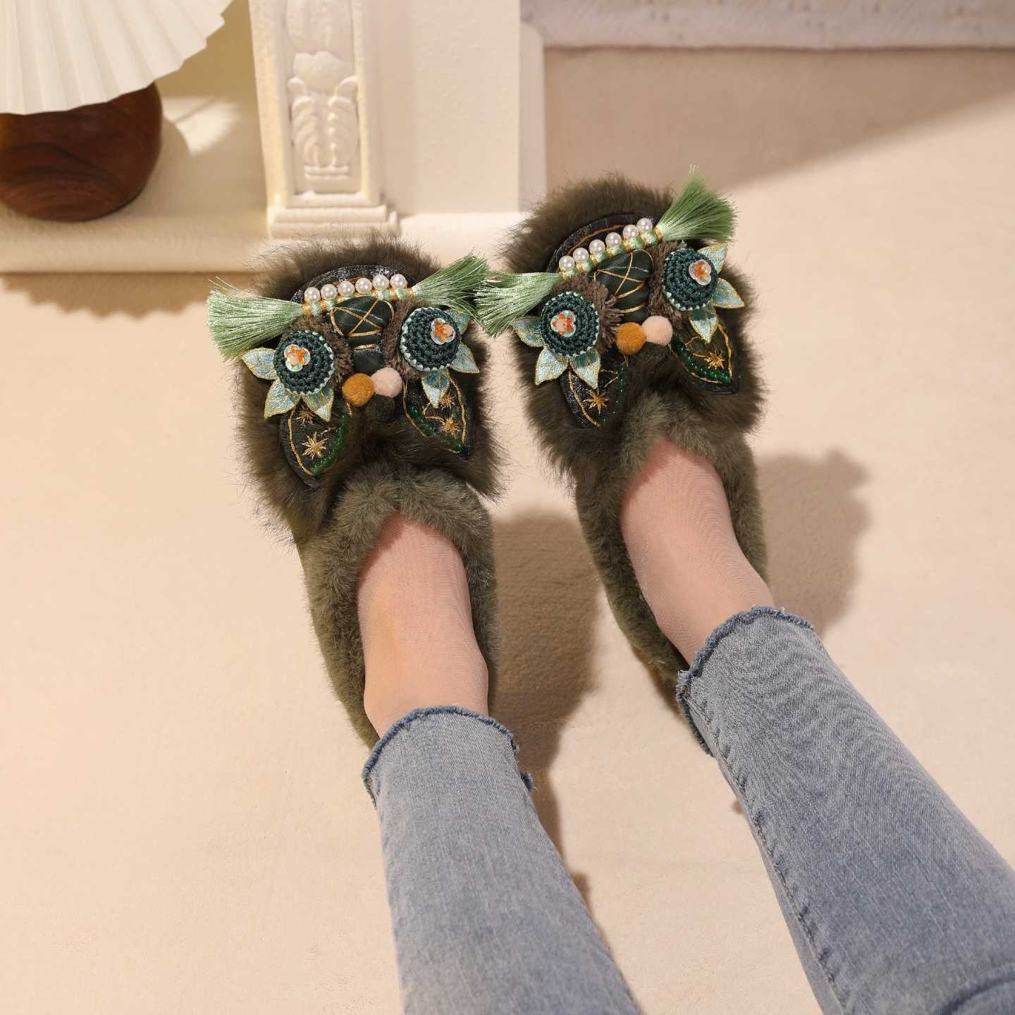 Tiger Spirit Shoes-Tiger of Protection Handcrafted Intangible Cultural Heritage Embroidery