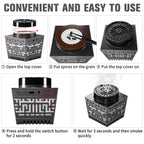 Smart Electric Bakhoor Burner & Quran Speaker with Azan Clock, Portable Oud Incense Heater with App/Remote Control, RGB Ambient Light for Home, Car, Hair & Clothes