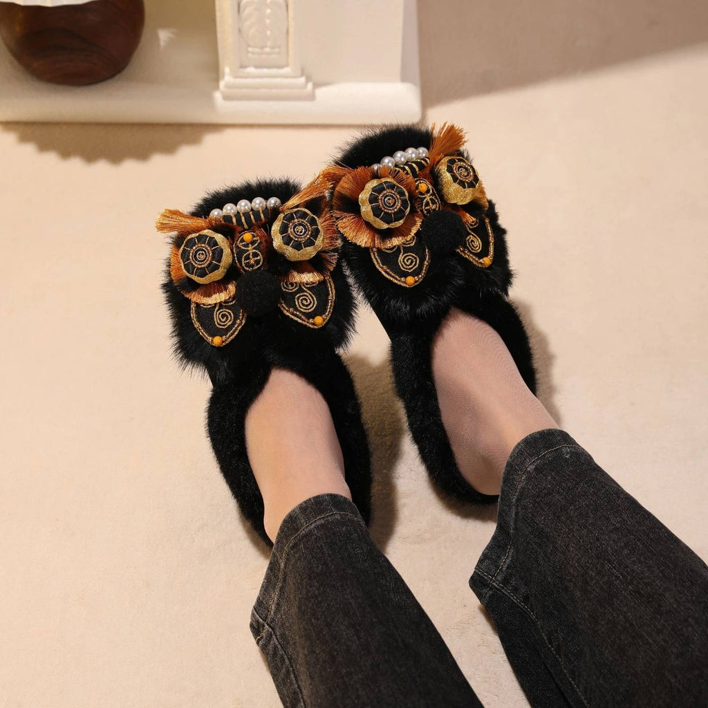 Tiger Spirit Shoes-Tiger of Power Handcrafted Intangible Cultural Heritage Embroidery Women’s Shoes