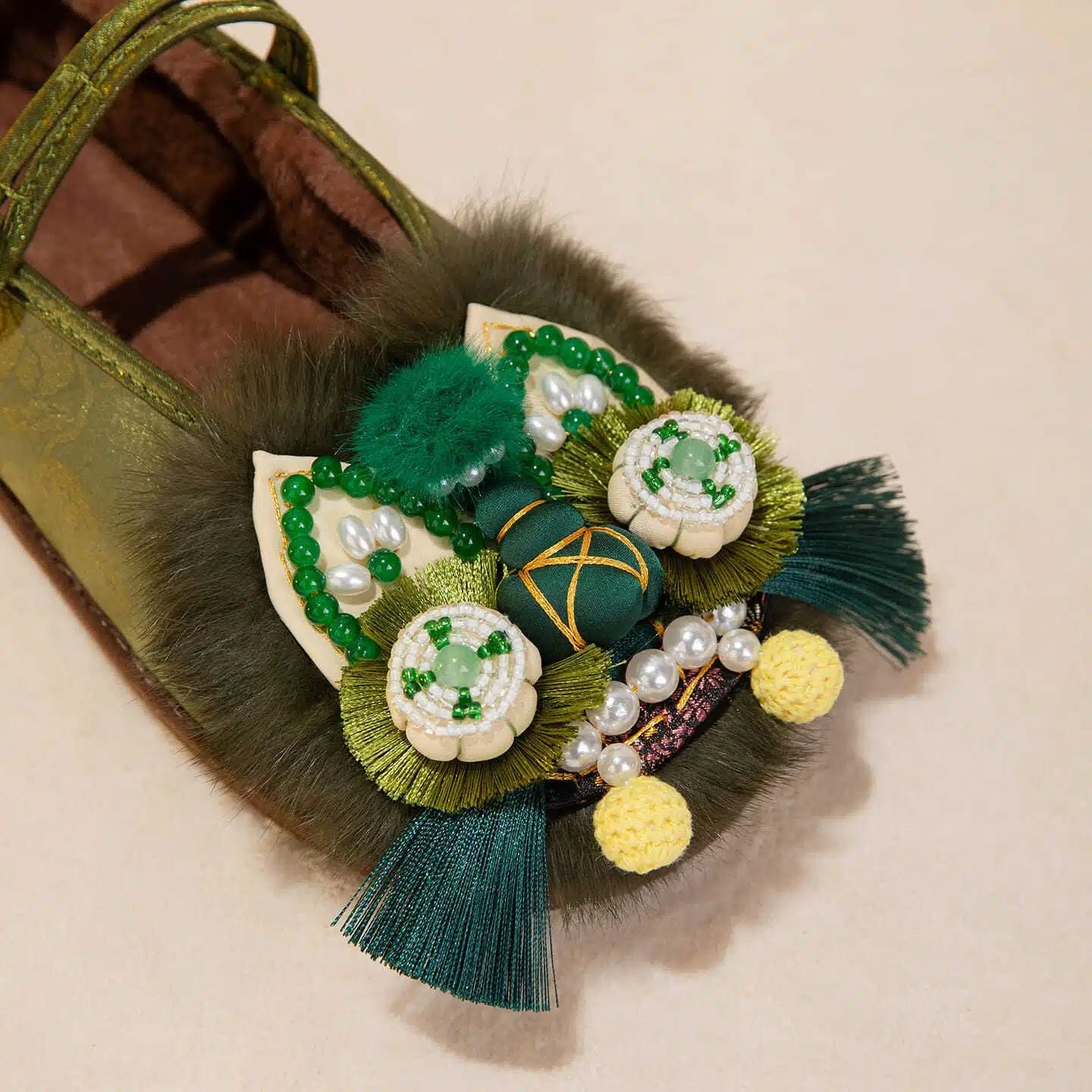 Tiger Spirit Shoes-Tiger of Abundance Handcrafted Intangible Cultural Heritage Embroidery