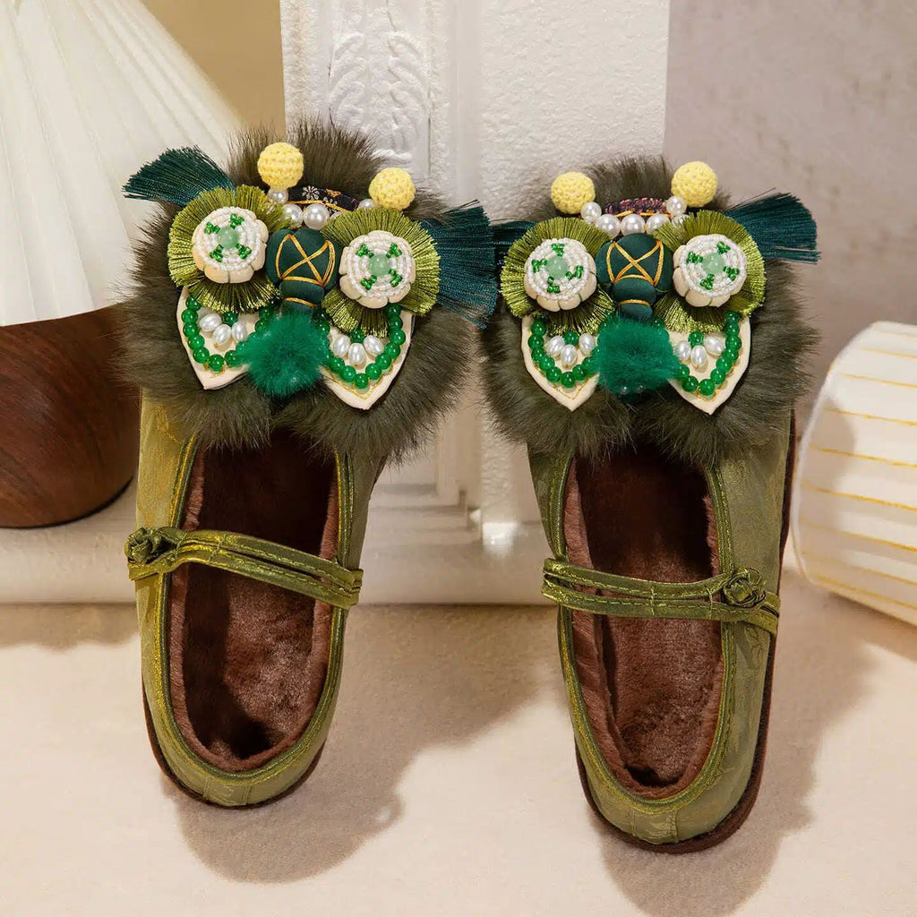 Tiger Spirit Shoes-Tiger of Abundance Handcrafted Intangible Cultural Heritage Embroidery