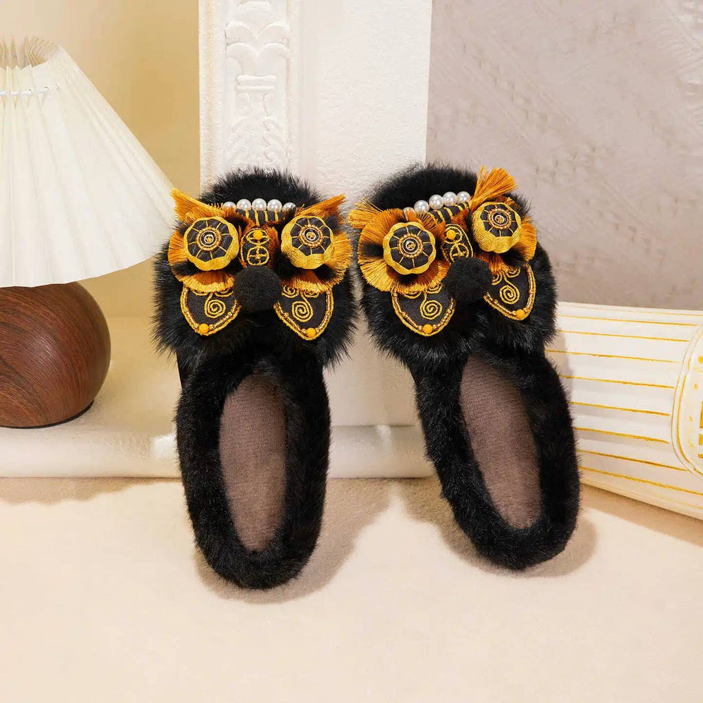 Tiger Spirit Shoes-Tiger of Power Handcrafted Intangible Cultural Heritage Embroidery Women’s Shoes
