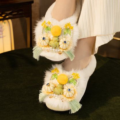 XiYue · 2025 Embroidered Tiger Slippers