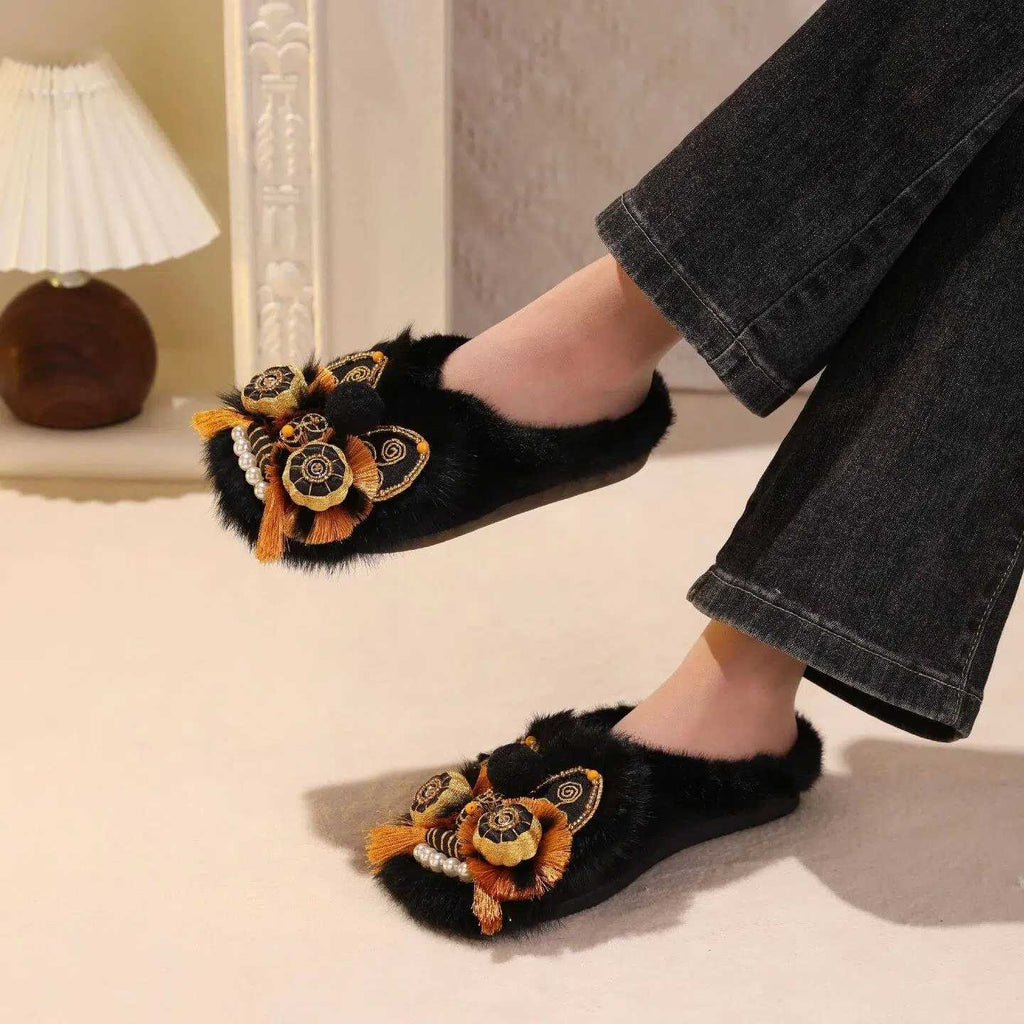 Tiger Spirit Shoes-Tiger of Power Handcrafted Intangible Cultural Heritage Embroidery Women’s Shoes