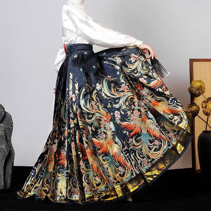 Phoenix Ascending · 2025 Embroidered Ma Mian Qun Set