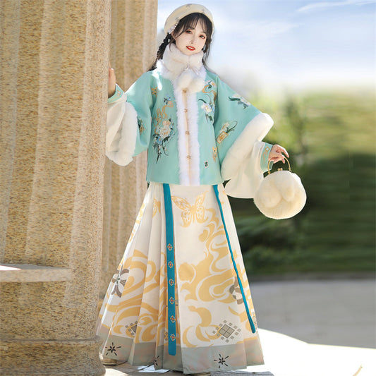 Golden Years · 2025 Ming Dynasty Inspired Winter Hanfu Set