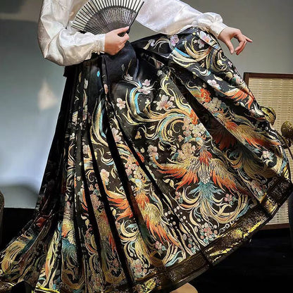 Phoenix Ascending · 2025 Embroidered Ma Mian Qun Set