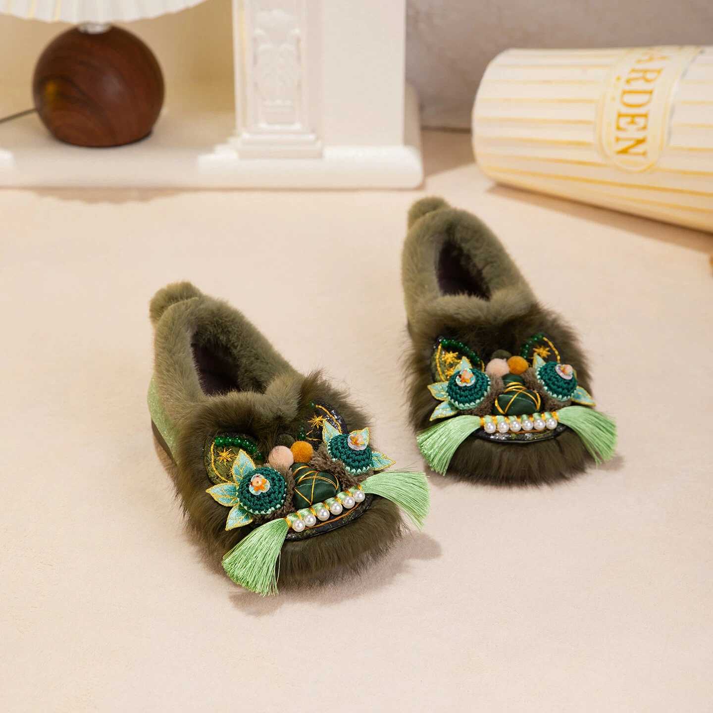 Tiger Spirit Shoes-Tiger of Protection Handcrafted Intangible Cultural Heritage Embroidery