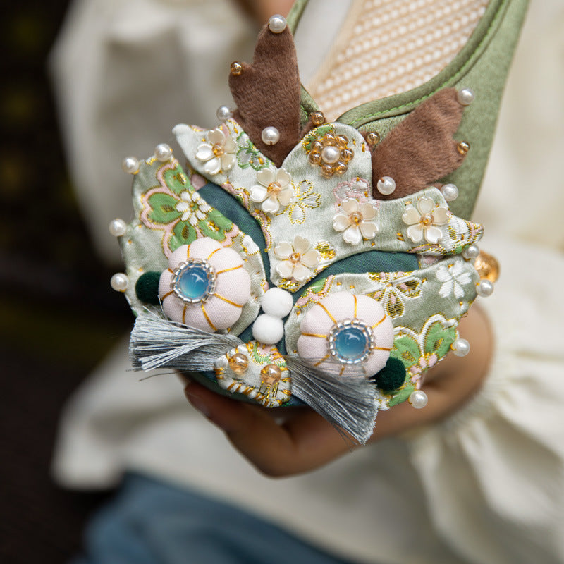 Intangible Cultural Heritage Handmade Dragon Head Shoes – Retro Trend Women’s Slippers