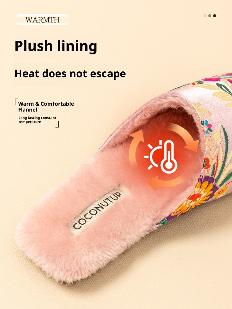 Chinese Elegance · 2025 Embroidered Satin Slippers