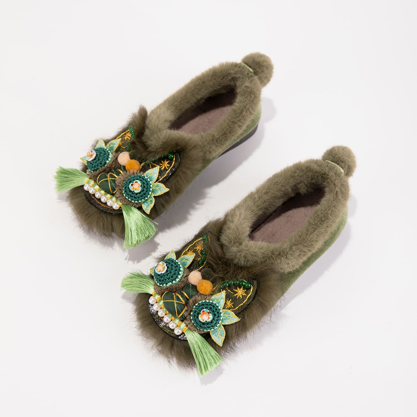 Tiger Spirit Shoes-Tiger of Protection Handcrafted Intangible Cultural Heritage Embroidery