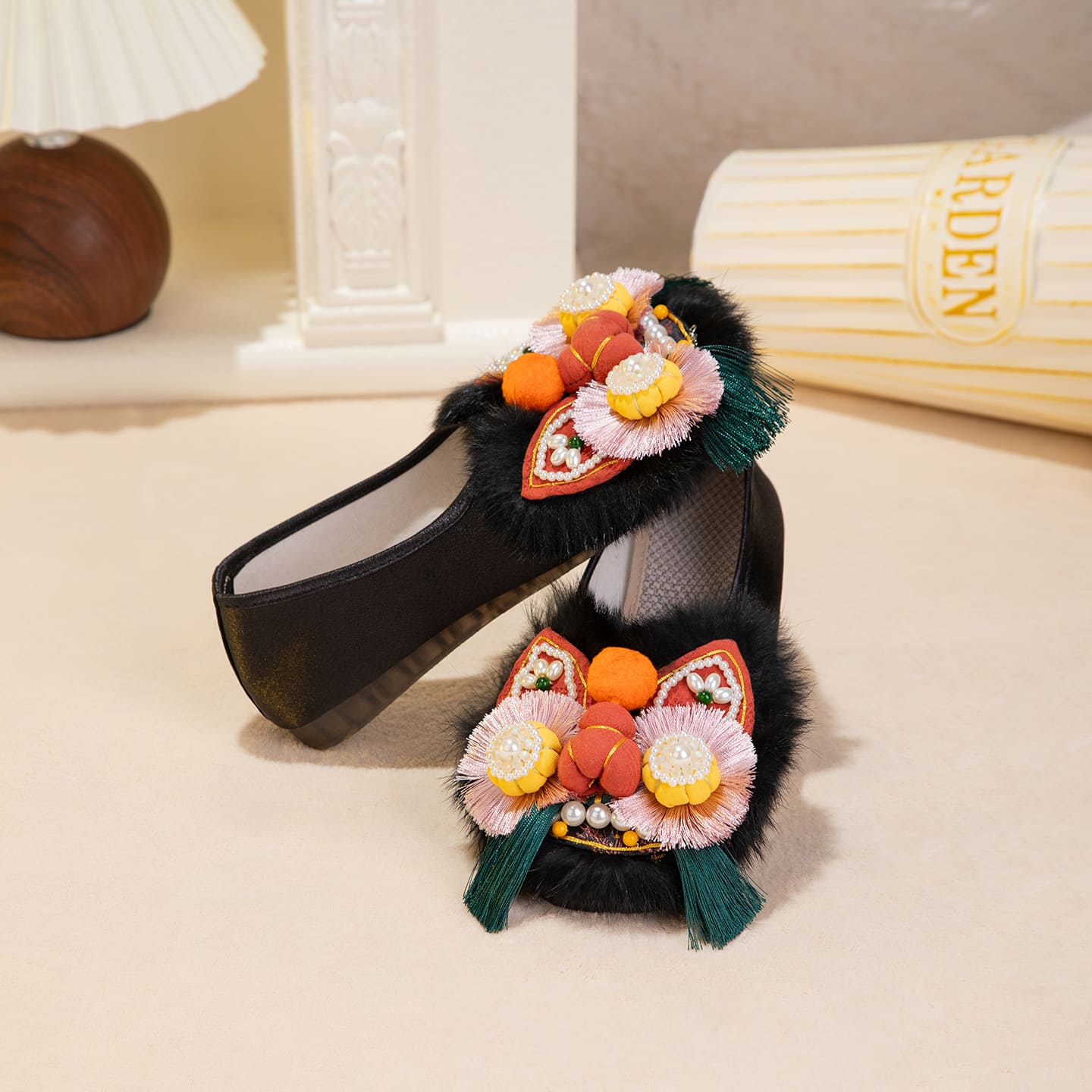 Tiger Spirit Shoes-Tiger of Freedom Handcrafted Intangible Cultural Heritage Embroidery