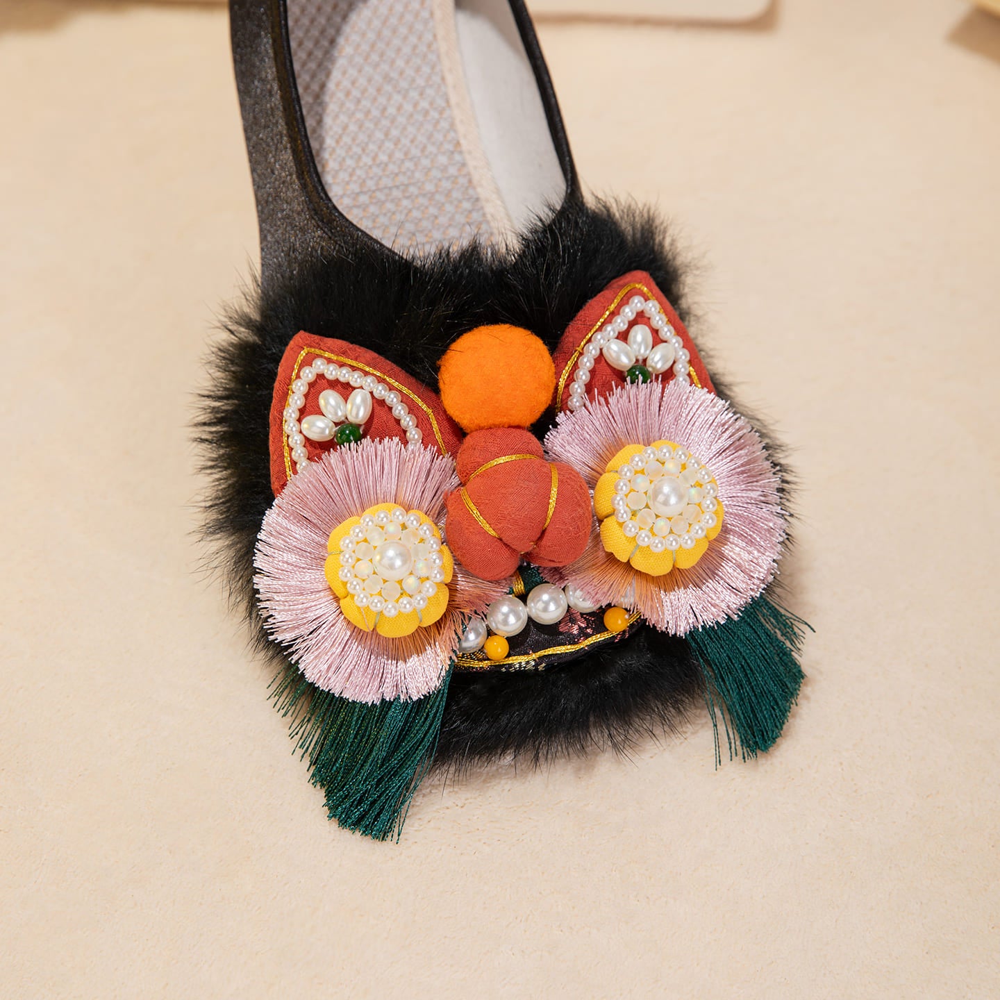 Tiger Spirit Shoes-Tiger of Freedom Handcrafted Intangible Cultural Heritage Embroidery